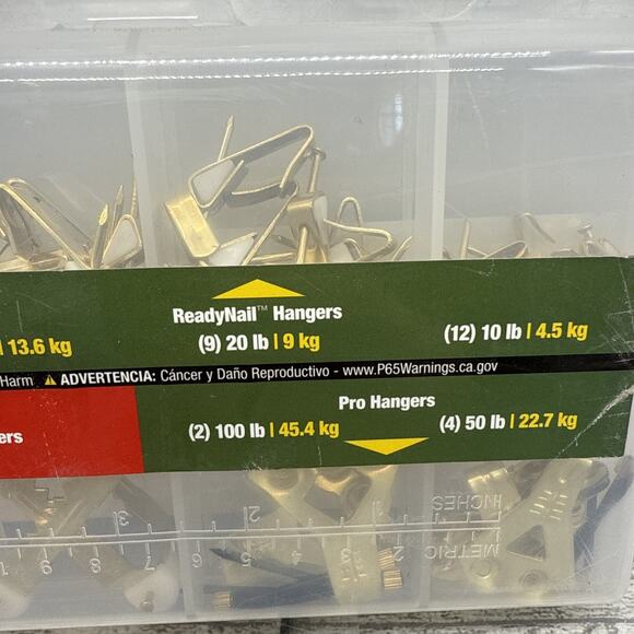 3-OOK Ready Nail Medium Picture Hanging Kits 48pc Piece 10lb-100lb - Picture 7 of 9